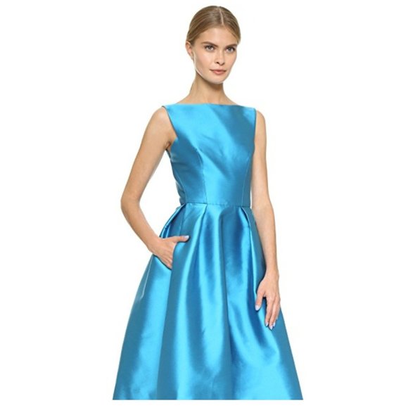 NWT GORGEOUS MONIQUE LHUILLIER COLLECTION STRUCTURED SLEEVELESS DRESS SIZE 12 - Picture 3 of 10